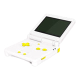 eXtremeRate Sunflower Yellow Custom Full Set Buttons for Gameboy Advance SP, Replacement A B L R Button Power On Off Volume Button D-pad Key for GBA SP Console - Console NOT Included - ASPJ101