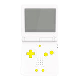 eXtremeRate Sunflower Yellow Custom Full Set Buttons for Gameboy Advance SP, Replacement A B L R Button Power On Off Volume Button D-pad Key for GBA SP Console - Console NOT Included - ASPJ101