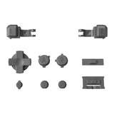 eXtremeRate Classic Gray Custom Full Set Buttons for Gameboy Advance SP, Replacement A B L R Button Power On Off Volume Button D-pad Key for GBA SP Console - Console NOT Included - ASPJ103