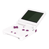 eXtremeRate DMG Grape Custom Full Set Buttons for Gameboy Advance SP, Replacement A B L R Button Power On Off Volume Button D-pad Key for GBA SP Console - Console NOT Included - ASPJ104