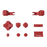 eXtremeRate Monster Red Custom Full Set Buttons for Gameboy Advance SP, Replacement A B L R Button Power On Off Volume Button D-pad Key for GBA SP Console - Console NOT Included - ASPJ105