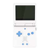 eXtremeRate Starlight Blue Custom Full Set Buttons for Gameboy Advance SP, Replacement A B L R Button Power On Off Volume Button D-pad Key for GBA SP Console - Console NOT Included - ASPJ106