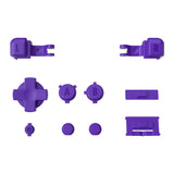 eXtremeRate 16Bits Purple Custom Full Set Buttons for Gameboy Advance SP, Replacement A B L R Button Power On Off Volume Button D-pad Key for GBA SP Console - Console NOT Included - ASPJ107
