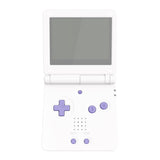 eXtremeRate 16Bits Light Violet Custom Full Set Buttons for Gameboy Advance SP, Replacement A B L R Button Power On Off Volume Button D-pad Key for GBA SP Console - Console NOT Included - ASPJ108