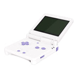 eXtremeRate 16Bits Light Violet Custom Full Set Buttons for Gameboy Advance SP, Replacement A B L R Button Power On Off Volume Button D-pad Key for GBA SP Console - Console NOT Included - ASPJ108