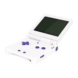 eXtremeRate Chameleon Purple Blue Custom Full Set Buttons for Gameboy Advance SP, Replacement A B L R Button Power On Off Volume Button D-pad Key for GBA SP Console - Console NOT Included - ASPJ201