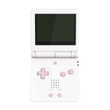 eXtremeRate Cherry Blossoms Pink Custom Full Set Buttons for Gameboy Advance SP, Replacement A B L R Button Power On Off Volume Button D-pad Key for GBA SP Console - Console NOT Included - ASPJ204