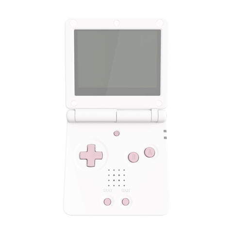 eXtremeRate Cherry Blossoms Pink Custom Full Set Buttons for Gameboy Advance SP, Replacement A B L R Button Power On Off Volume Button D-pad Key for GBA SP Console - Console NOT Included - ASPJ204