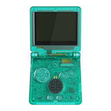 IPS Ready Upgraded eXtremeRate Emerald Green Custom Replacement Housing Shell for Gameboy Advance SP GBA SP – Compatible with Both IPS & Standard LCD – Console & Screen NOT Included - ASPM5003