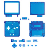 IPS Ready Upgraded eXtremeRate Clear Blue Custom Replacement Housing Shell for Gameboy Advance SP GBA SP – Compatible with Both IPS & Standard LCD – Console & Screen NOT Included - ASPM5004