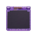 IPS Ready Upgraded eXtremeRate Clear Atomic Purple Custom Replacement Housing Shell for Gameboy Advance SP GBA SP – Compatible with Both IPS & Standard LCD – Console & Screen NOT Included - ASPM5005