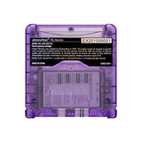 IPS Ready Upgraded eXtremeRate Clear Atomic Purple Custom Replacement Housing Shell for Gameboy Advance SP GBA SP – Compatible with Both IPS & Standard LCD – Console & Screen NOT Included - ASPM5005