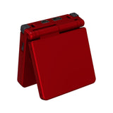 eXtremeRate IPS Ready Upgraded Scarlet Red Soft Touch Custom Replacement Housing Shell for Gameboy Advance SP GBA SP – Compatible with Both IPS & Standard LCD – Console & Screen NOT Included - ASPP3004