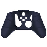 PlayVital Midnight Blue Pure Series Anti-Slip Silicone Cover Skin for Xbox Series X Controller, Soft Rubber Case Protector for Xbox Series S Controller with Black Thumb Grip Caps - BLX3003