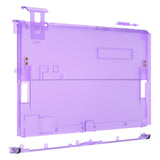 eXtremeRate Clear Atomic Purple Console Back Plate DIY Replacement Housing Shell Case for Nintendo Switch OLED Console – JoyCon Shell & Kickstand NOT Included - BNSOM5002