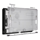 eXtremeRate Clear Black Console Back Plate DIY Replacement Housing Shell Case for Nintendo Switch OLED Console – JoyCon Shell & Kickstand NOT Included - BNSOM5005