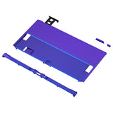 eXtremeRate Chameleon Purple Blue Soft Touch Console Back Plate DIY Replacement Housing Shell Case for Nintendo Switch OLED Console – JoyCon Shell & Kickstand NOT Included - BNSOP3001