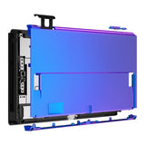 eXtremeRate Chameleon Purple Blue Soft Touch Console Back Plate DIY Replacement Housing Shell Case for Nintendo Switch OLED Console – JoyCon Shell & Kickstand NOT Included - BNSOP3001