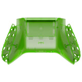 eXtremeRate Clear Green Custom Bottom Shell with Battery Cover for Xbox Series S/X Controller, DIY Replacement Backplate Cover for Xbox Core Controller Model 1914 - Controller & Side Rails NOT Included - BX3M503