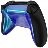 eXtremeRate Chameleon Purple Blue Glossy Custom Bottom Shell w/ Battery Cover for Xbox Series S/X Controller - Controller & Side Rails NOT Included - BX3P301