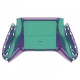 eXtremeRate Chameleon Green Purple Glossy Custom Bottom Shell w/ Battery Cover for Xbox Series S/X Controller - Controller & Side Rails NOT Included - BX3P302