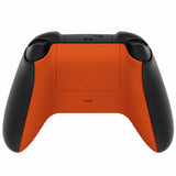 eXtremeRate Orange Soft Touch Replacement Back Shell w/ Battery Cover for Xbox Series S/X Controller - Controller & Side Rails NOT Included - BX3P304
