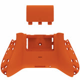 eXtremeRate Orange Soft Touch Replacement Back Shell w/ Battery Cover for Xbox Series S/X Controller - Controller & Side Rails NOT Included - BX3P304