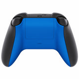 eXtremeRate Blue Soft Touch Replacement Back Shell w/ Battery Cover for Xbox Series S/X Controller - Controller & Side Rails NOT Included - BX3P305