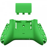 eXtremeRate Green Soft Touch Replacement Back Shell w/ Battery Cover for Xbox Series S/X Controller - Controller & Side Rails NOT Included - BX3P306