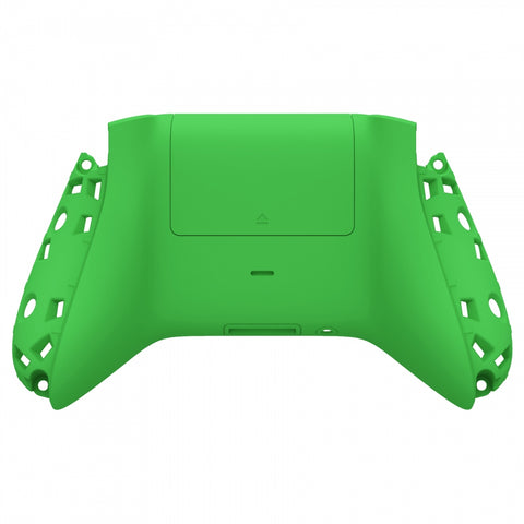 eXtremeRate Green Soft Touch Replacement Back Shell w/ Battery Cover for Xbox Series S/X Controller - Controller & Side Rails NOT Included - BX3P306