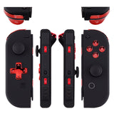 eXtremeRate Chrome Red D-pad ABXY Keys SR SL L R ZR ZL Trigger Buttons Springs, Replacement Full Set Buttons Fix Kits for NS Switch Joycon & OLED JoyCon (D-pad ONLY Fits for eXtremeRate Joycon D-pad Shell)-BZD403