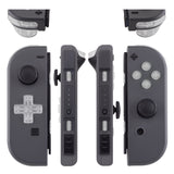 eXtremeRate Transparent Clear D-pad ABXY Keys SR SL L R ZR ZL Trigger Buttons Springs, Replacement Full Set Buttons Fix Kits for NS Switch Joycon & OLED JoyCon (D-pad ONLY Fits for eXtremeRate Joycon D-pad Shell) - BZM501