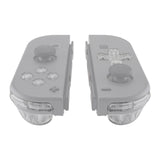 eXtremeRate Transparent Clear D-pad ABXY Keys SR SL L R ZR ZL Trigger Buttons Springs, Replacement Full Set Buttons Fix Kits for NS Switch Joycon & OLED JoyCon (D-pad ONLY Fits for eXtremeRate Joycon D-pad Shell) - BZM501