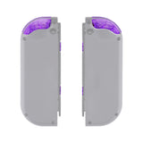 eXtremeRate Clear Atomic Purple D-pad ABXY Keys SR SL L R ZR ZL Trigger Buttons Springs, Replacement Full Set Buttons Fix Kits for NS Switch Joycon & OLED JoyCon (D-pad ONLY Fits for eXtremeRate Joycon D-pad Shell) - BZM505