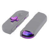 eXtremeRate Chameleon Purple Blue D-pad ABXY Keys SR SL L R ZR ZL Trigger Buttons Springs, Replacement Full Set Buttons Fix Kits for NS Switch Joycon & OLED JoyCon (D-pad ONLY Fits for eXtremeRate Joycon D-pad Shell) - BZP301