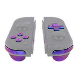 eXtremeRate Chameleon Purple Blue D-pad ABXY Keys SR SL L R ZR ZL Trigger Buttons Springs, Replacement Full Set Buttons Fix Kits for NS Switch Joycon & OLED JoyCon (D-pad ONLY Fits for eXtremeRate Joycon D-pad Shell) - BZP301