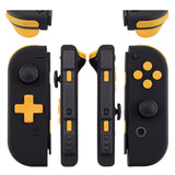 eXtremeRate Caution Yellow D-pad ABXY Keys SR SL L R ZR ZL Trigger Buttons Springs, Replacement Full Set Buttons Fix Kits for NS Switch Joycon & OLED JoyCon (D-pad ONLY Fits for eXtremeRate Joycon D-pad Shell) - BZP305