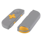 eXtremeRate Caution Yellow D-pad ABXY Keys SR SL L R ZR ZL Trigger Buttons Springs, Replacement Full Set Buttons Fix Kits for NS Switch Joycon & OLED JoyCon (D-pad ONLY Fits for eXtremeRate Joycon D-pad Shell) - BZP305