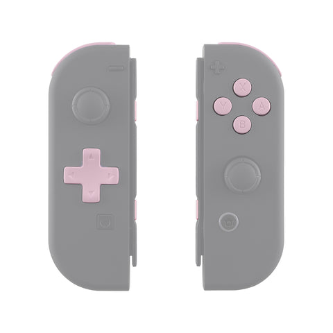 eXtremeRate Cherry Blossoms Pink D-pad ABXY Keys SR SL L R ZR ZL Trigger Buttons Springs, Replacement Full Set Buttons Fix Kits for NS Switch Joycon & OLED JoyCon (D-pad ONLY Fits for eXtremeRate Joycon D-pad Shell) - BZP306