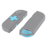 eXtremeRate Heaven Blue D-pad ABXY Keys SR SL L R ZR ZL Trigger Buttons Springs, Replacement Full Set Buttons Fix Kits for NS Switch Joycon & OLED JoyCon (D-pad ONLY Fits for eXtremeRate Joycon D-pad Shell) - BZP307