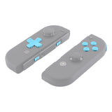 eXtremeRate Heaven Blue D-pad ABXY Keys SR SL L R ZR ZL Trigger Buttons Springs, Replacement Full Set Buttons Fix Kits for NS Switch Joycon & OLED JoyCon (D-pad ONLY Fits for eXtremeRate Joycon D-pad Shell) - BZP307