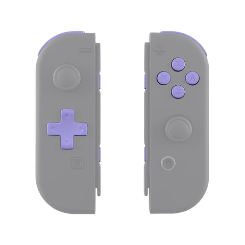eXtremeRate Light Violet D-pad ABXY Keys SR SL L R ZR ZL Trigger Buttons Springs, Replacement Full Set Buttons Fix Kits for NS Switch Joycon & OLED JoyCon (D-pad ONLY Fits for eXtremeRate Joycon D-pad Shell) - BZP309