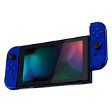 eXtremeRate Chrome Blue Handheld Controller Housing With Full Set Buttons DIY Replacement Shell Case for NS Switch JoyCon & OLED JoyCon - Console Shell NOT Included - CD404