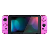 eXtremeRate Chrome Pink Glossy Joycon Handheld Controller Housing with Full Set Buttons, DIY Replacement Shell Case for NS Switch JoyCon & OLED JoyCon - Console Shell NOT Included - CD406