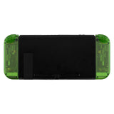 eXtremeRate Transparent Clear Green Joycon Handheld Controller Housing with Full Set Buttons, DIY Replacement Shell Case for NS Switch JoyCon & OLED JoyCon - Console Shell NOT Included - CM503