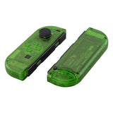 eXtremeRate Transparent Clear Green Joycon Handheld Controller Housing with Full Set Buttons, DIY Replacement Shell Case for NS Switch JoyCon & OLED JoyCon - Console Shell NOT Included - CM503
