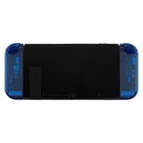 eXtremeRate Transparent Clear Blue Joycon Handheld Controller Housing with Full Set Buttons, DIY Replacement Shell Case for NS Switch JoyCon & OLED JoyCon - Console Shell NOT Included - CM504