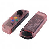 eXtremeRate Cherry Pink Joycon Handheld Controller Housing with Full Set Buttons, DIY Replacement Shell Case for NS Switch JoyCon & OLED JoyCon - Joycon and Console NOT Included - CM507