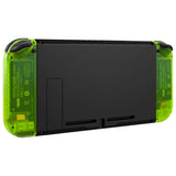 eXtremeRate Clear Lime Green Joycon Handheld Controller Housing with Full Set Buttons, DIY Replacement Shell Case for NS Switch JoyCon & OLED JoyCon - Joycon and Console NOT Included - CM511