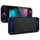 eXtremeRate Clear Deep Ocean Blue Joycon Handheld Controller Housing with Full Set Buttons, DIY Replacement Shell Case for NS Switch JoyCon & OLED JoyCon - Joycon and Console NOT Included - CM512